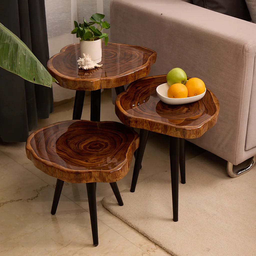 Round Sheesham Table — Center Table